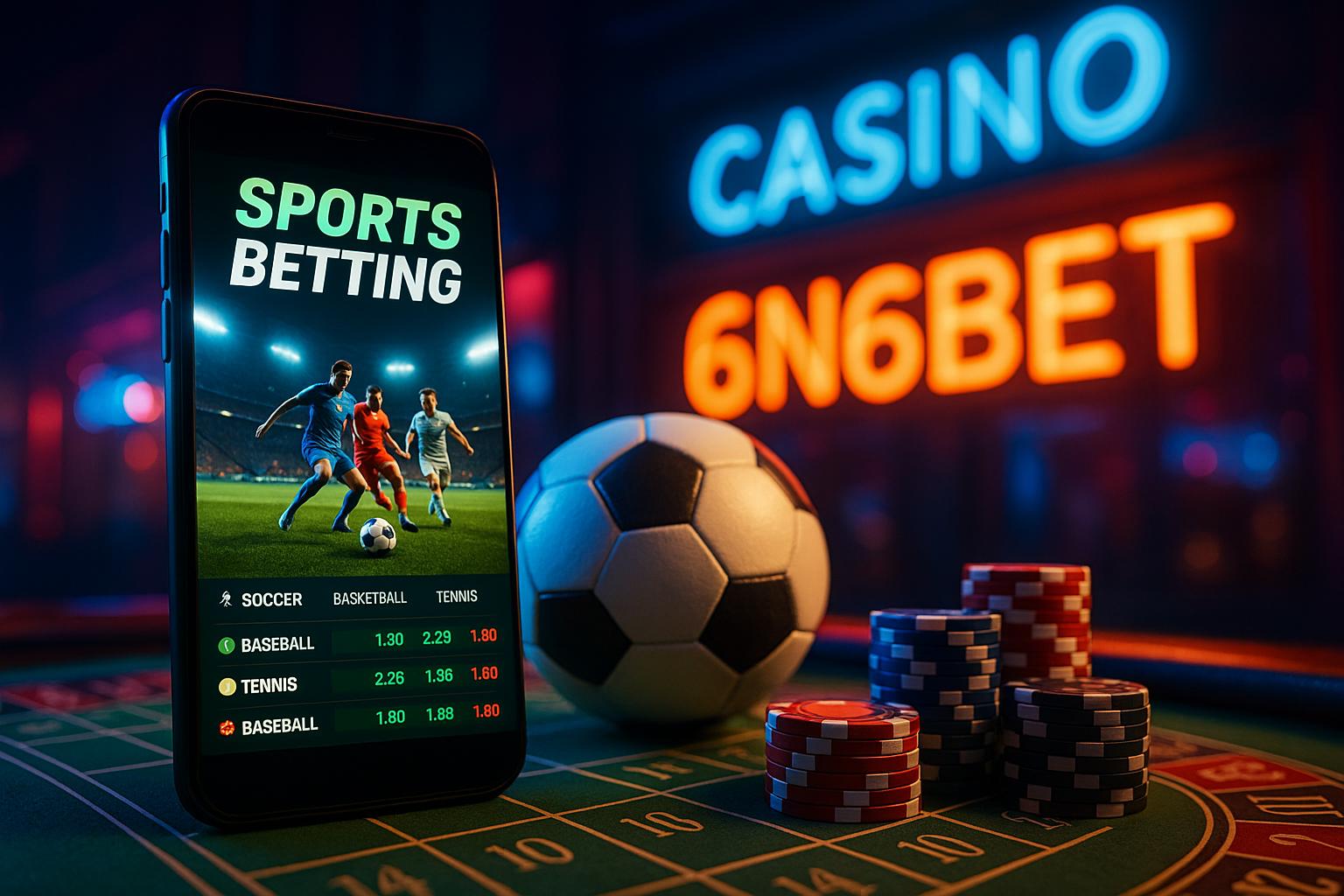 Aposte em apostas esportivas no cassino online 6N6BET